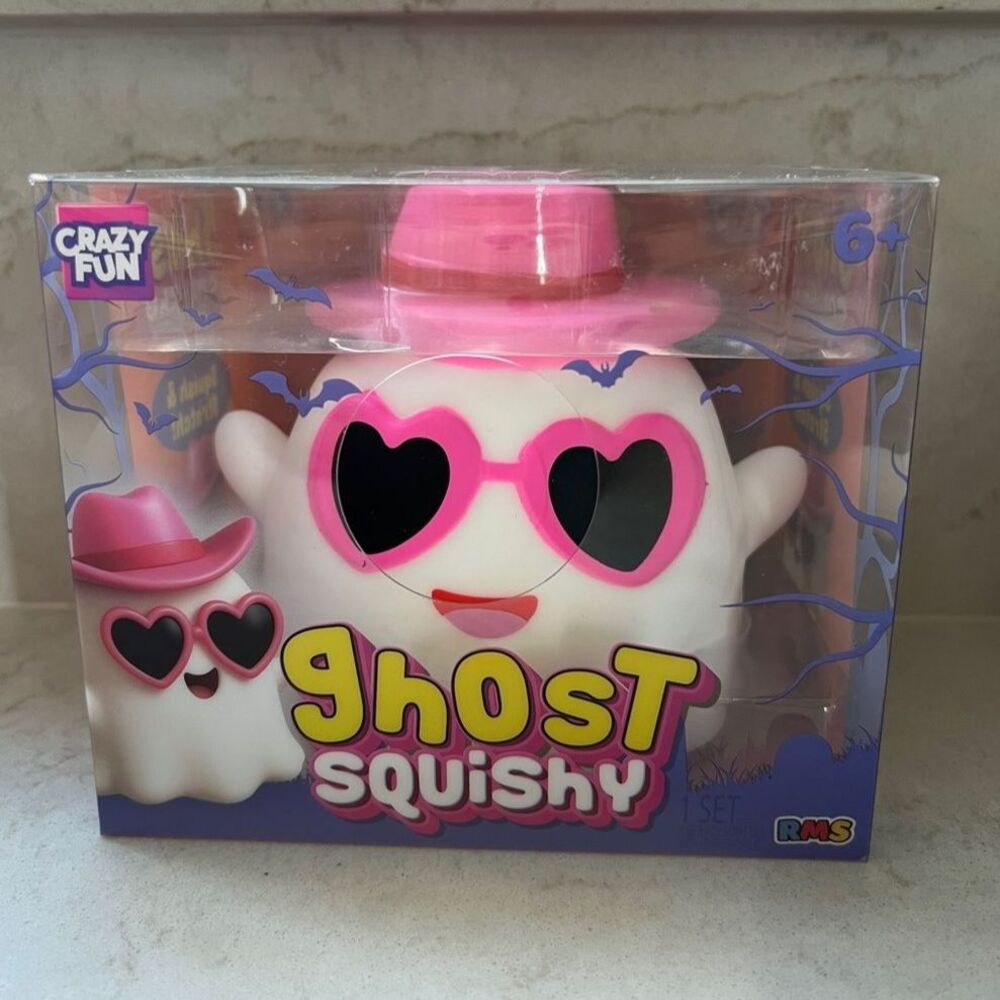 👻 RMS Crazy Fun Ghost Squishy Girl Pink Hat Halloween 2026 NIB Viral RARE
